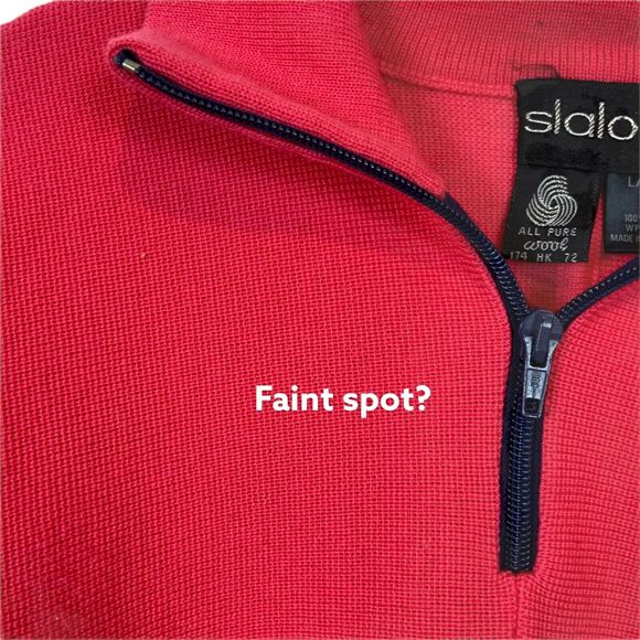 Ski Sweater Vintage Slalom Women's Melon Pink Wool Long Sleeve size Medium - Picture 4 of 10